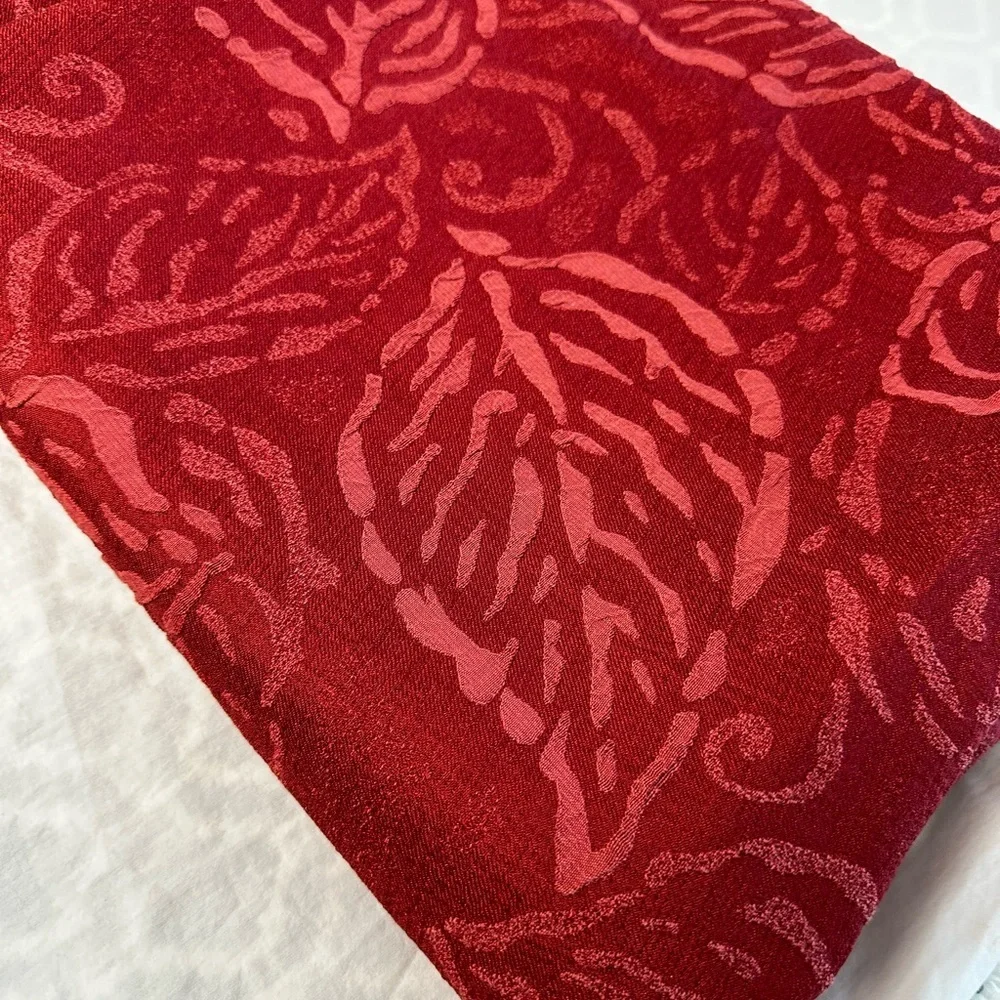 Set of 2 Brocade damask design luxury curtains drapes size 54” by 95”, new